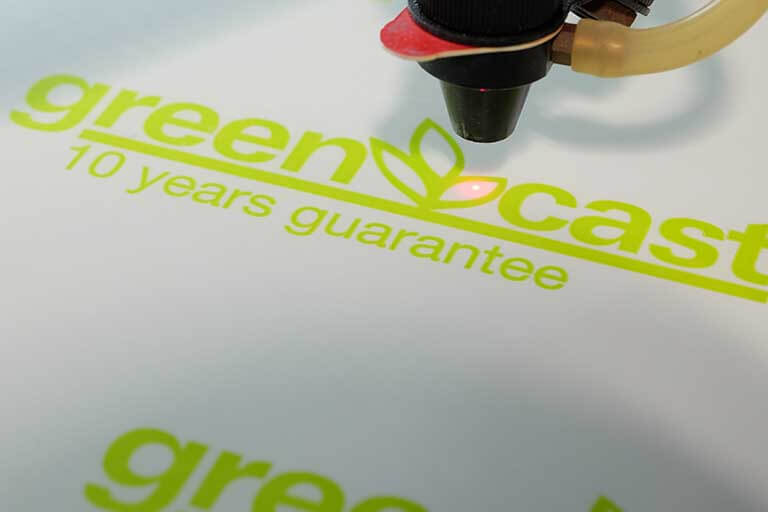 Greencast Acrylic Cutting | SAS Graphics Brighton Sussex