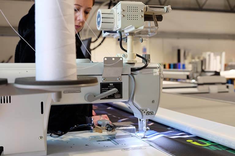 Sewing Silicon Edge Graphics | SAS Graphics Brighton Sussex